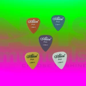 Alice 0.58mm Colour Picks Musical Instrument from NMS Musicals