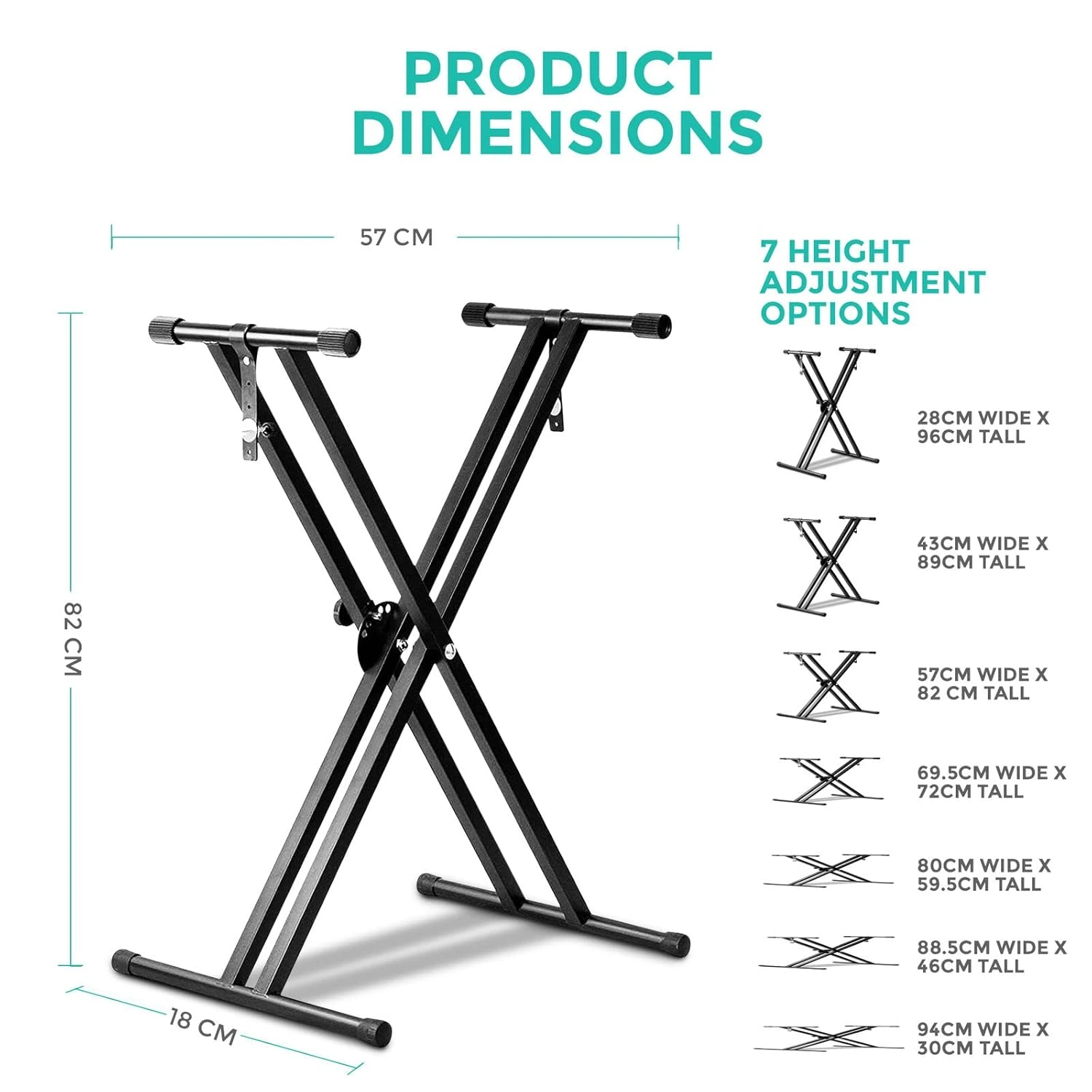 Double X Keyboard Dimensions Musical Instrument from NMS Musicals