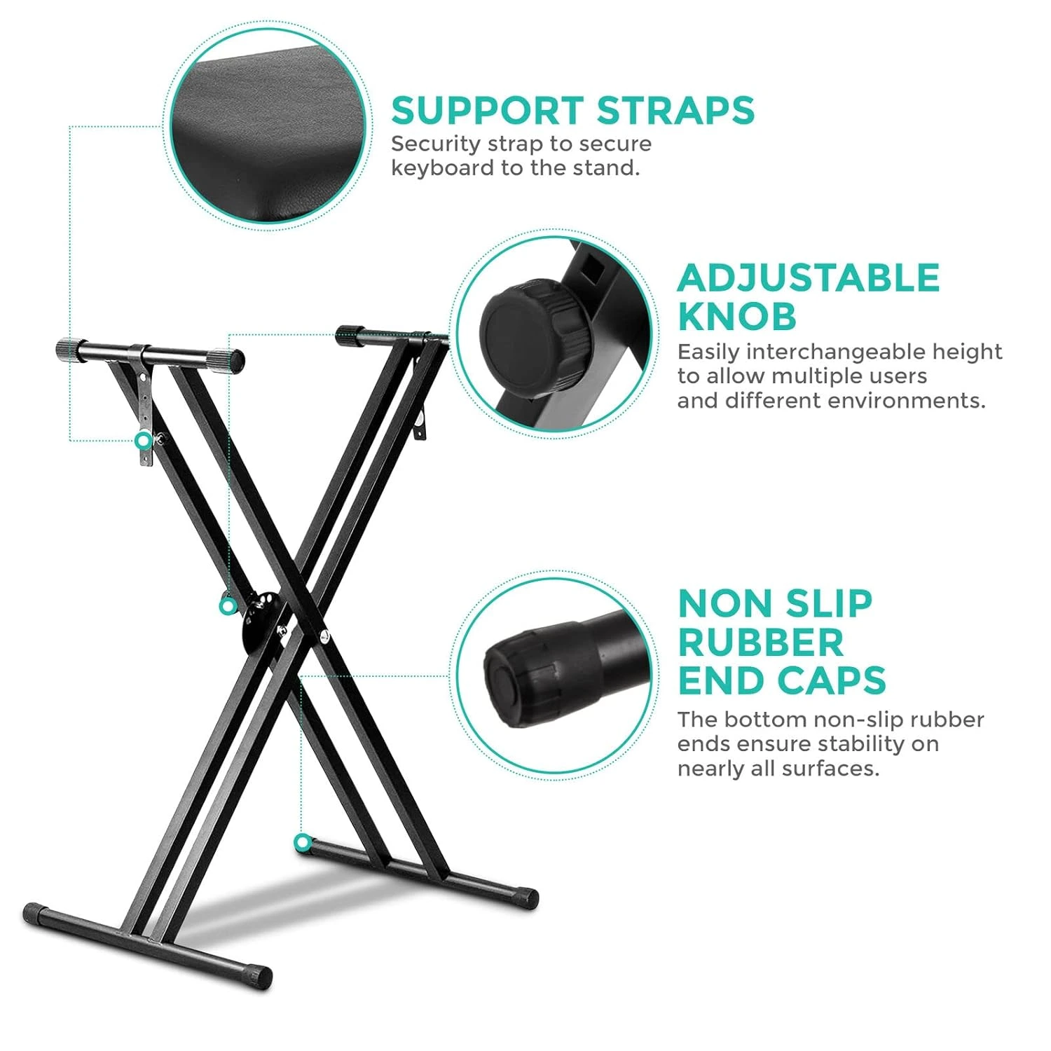Double X Keyboard Layout Musical Instrument from NMS Musicals