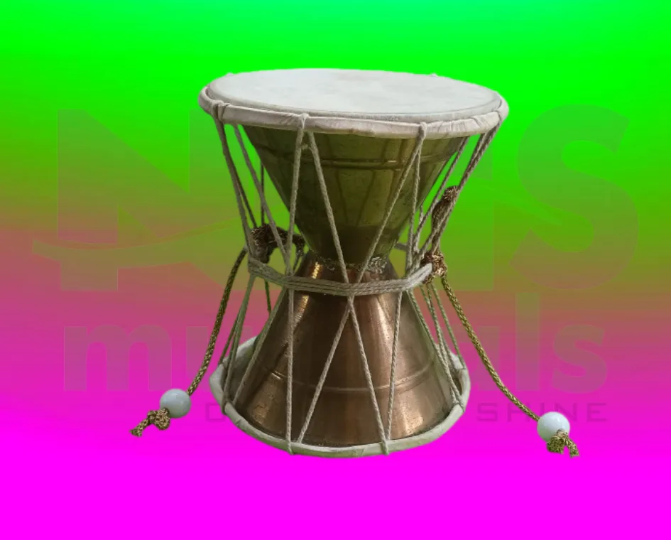 Brass Damru Musical Instrument from NMS Musicals