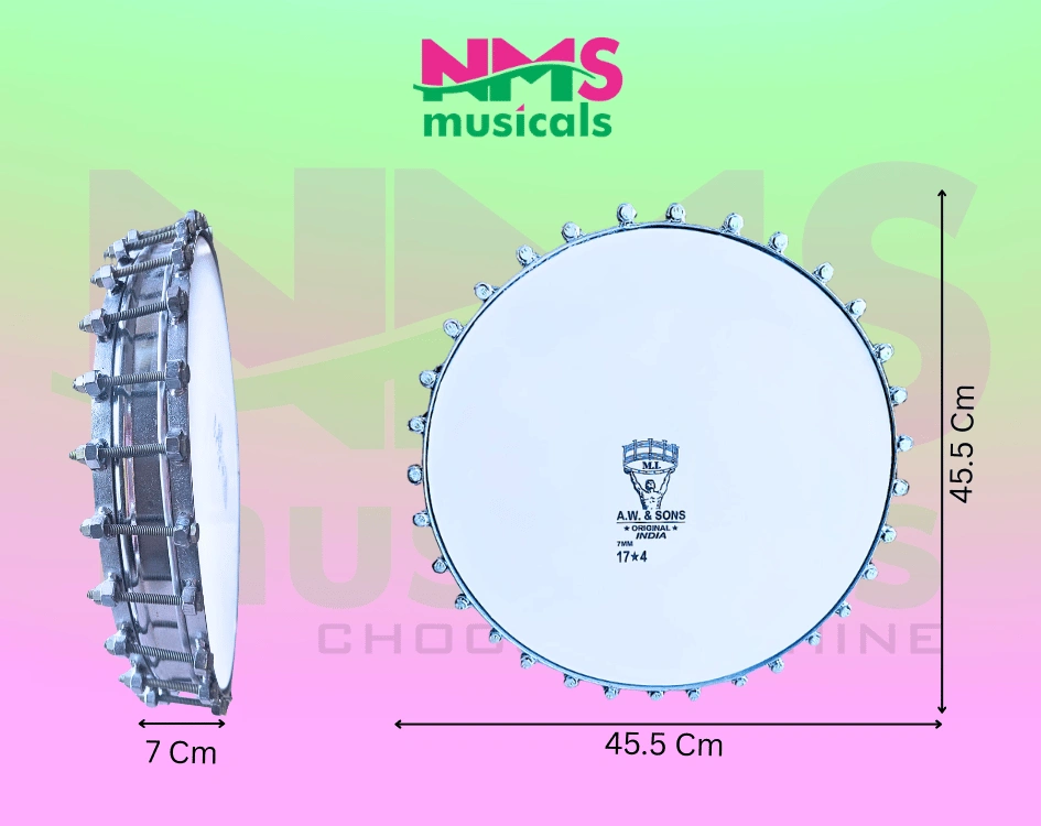 Duff Drum 17.4 Inch Heavy Bolt & Nut Musical Instrument from NMS Musicals