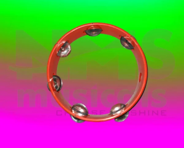 Tambourine 8 Inch Without Head - Red Colour - Image 2