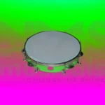 Tambourine 10 Inch Green color