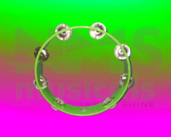 Tambourine 10 Inch Without Head - Green colour