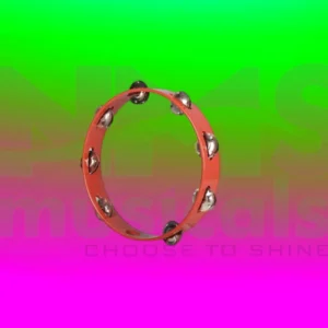 Tambourine 10 Inch Without head - Red Colour Musical Instrument from NMS Musicals