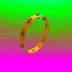 Tambourine 12-Inch Without head - Yellow Colour Tambourine 12 inch Musical Instrument from NMS Musicals