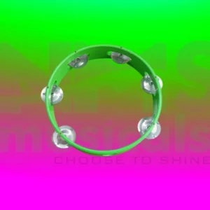 Tambourine 8 inch - without head - green Headless Tambourine 8 Inch Red colour Musical Instrument from NMS Musicals
