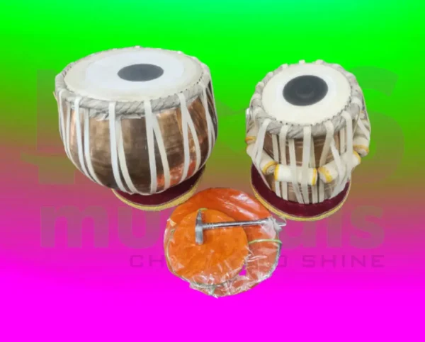 copper tabla set