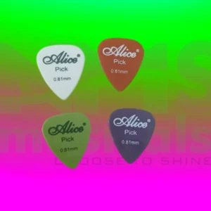 Alice 0.81mm Guitar Colour Picks Musical Instrument from NMS Musicals