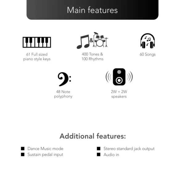 CTK-2550 Additional features