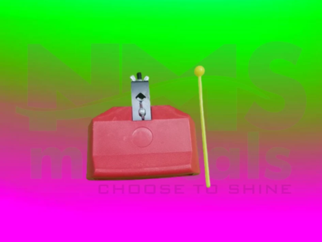 Cowbell 7 Inch - Red colour Musical Instrument from NMS Musicals