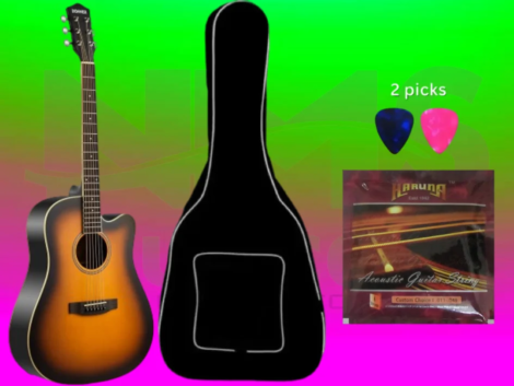 Donner Guitar With bag and strings, pick
