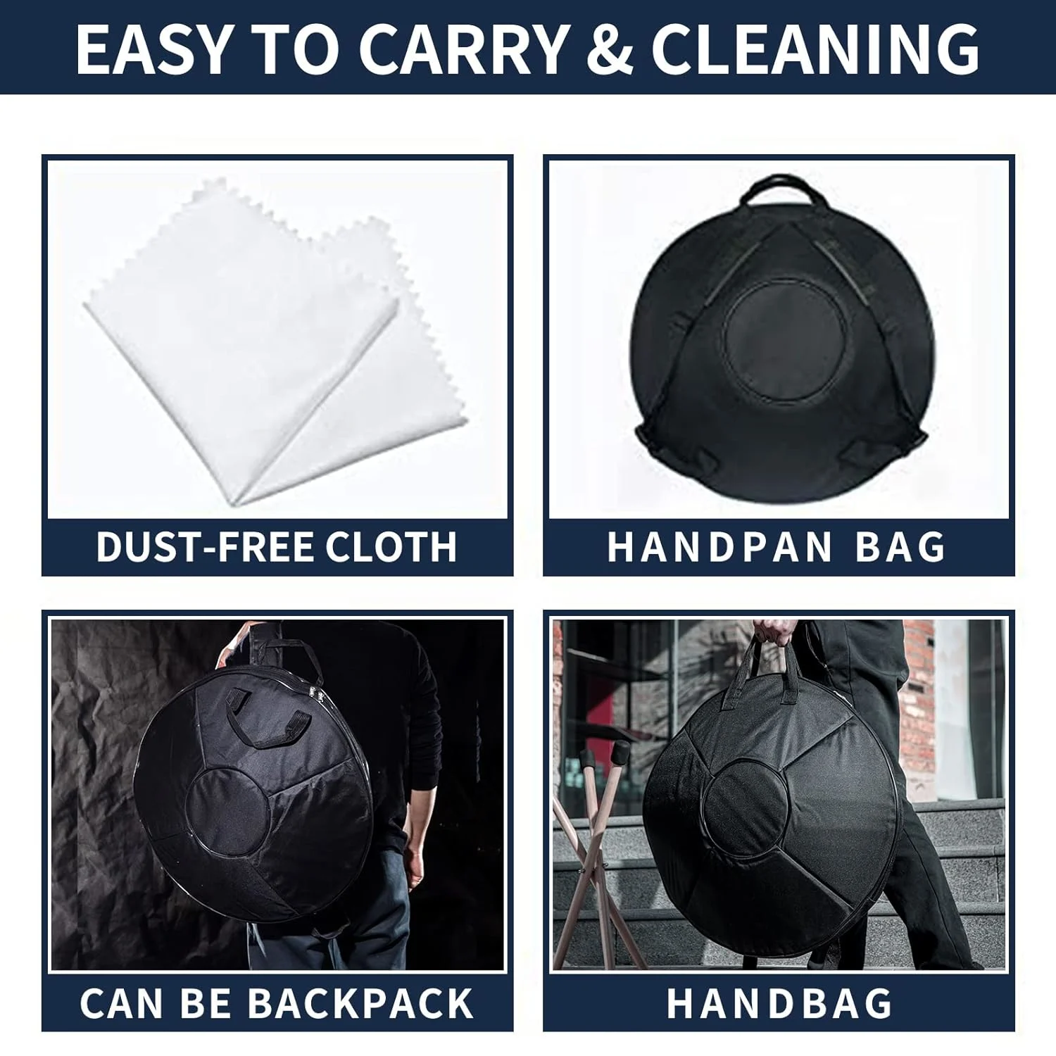 Handpan drum with bag Musical Instrument from NMS Musicals