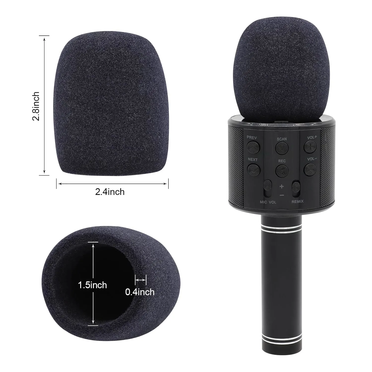 Mic cover inches