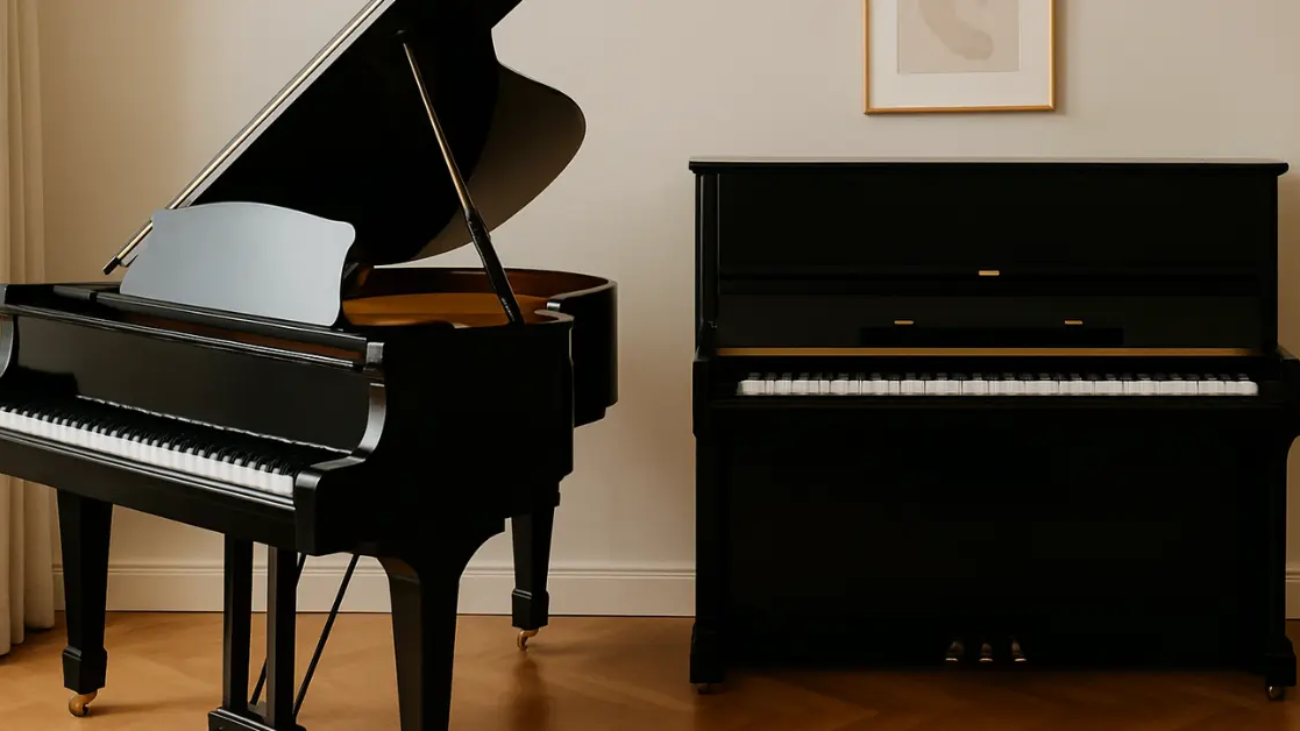 choose between grand and upright piano 6