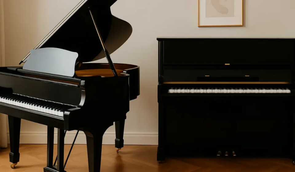 choose between grand and upright piano 6