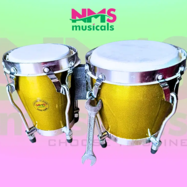Wooden Double Bongo Drum Instrument Musical Instrument from NMS Musicals