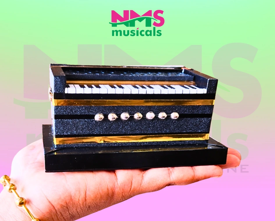 Wooden Miniature Harmonium Musical Instrument from NMS Musicals