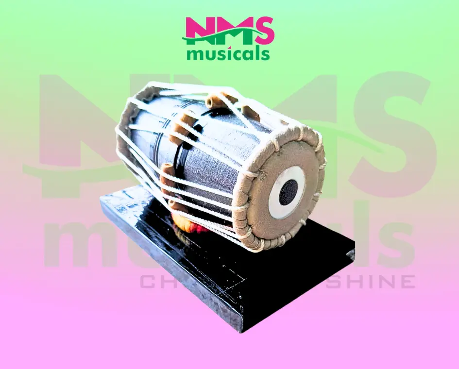 Wooden Miniature Mirdangam Musical Instrument from NMS Musicals