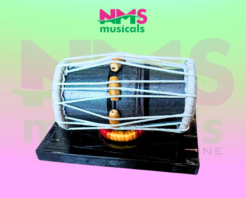 Wooden Miniature Mirdangam Musical Instrument from NMS Musicals