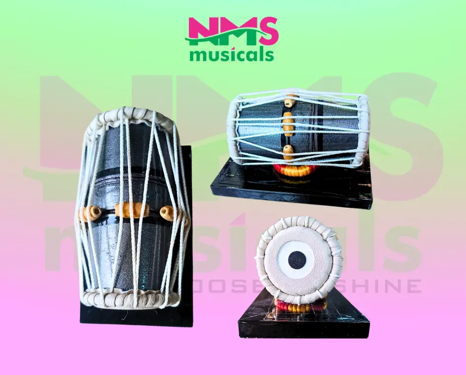 Wooden Miniature Mirdangam Musical Instrument from NMS Musicals