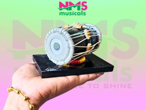 Wooden Miniature Mirdangam Musical Instrument from NMS Musicals